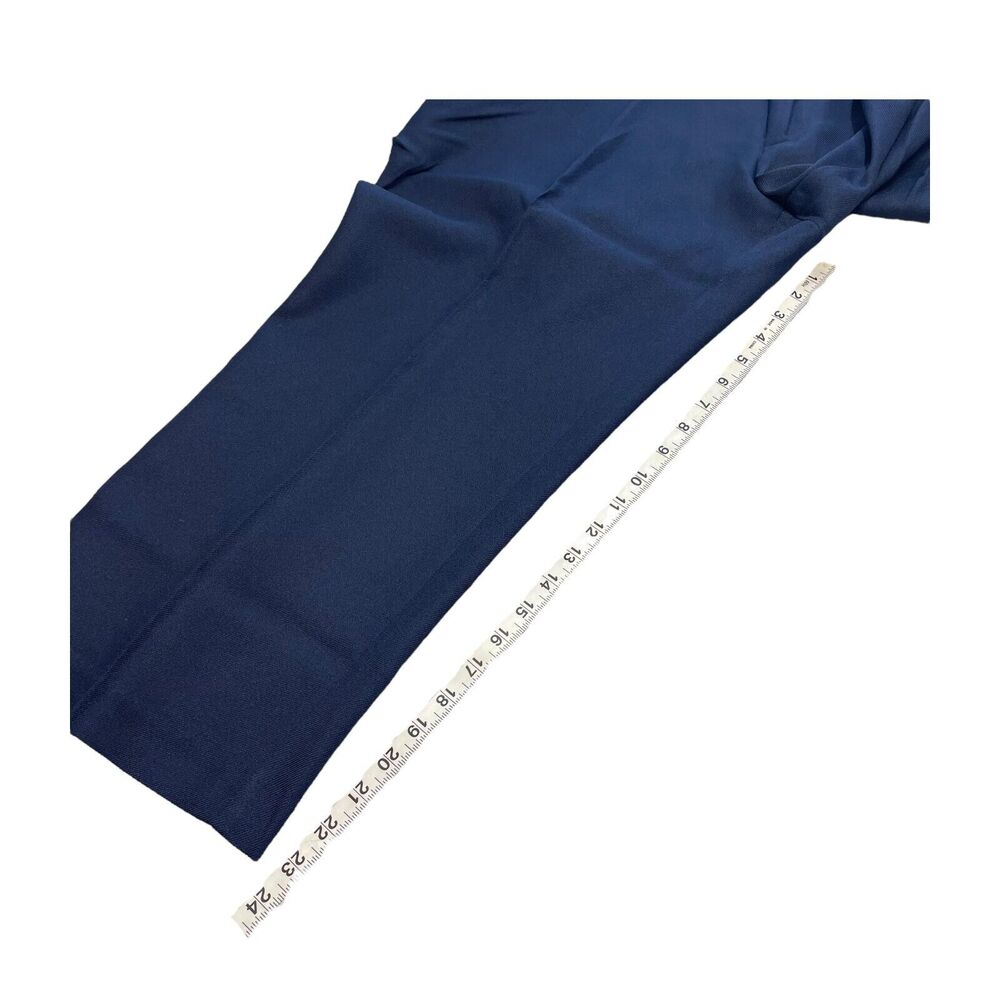 Haband Executive Decision Dress Pants Mens 40 X 25 Navy Pockets Wide Leg Pull On - Picture 6 of 7